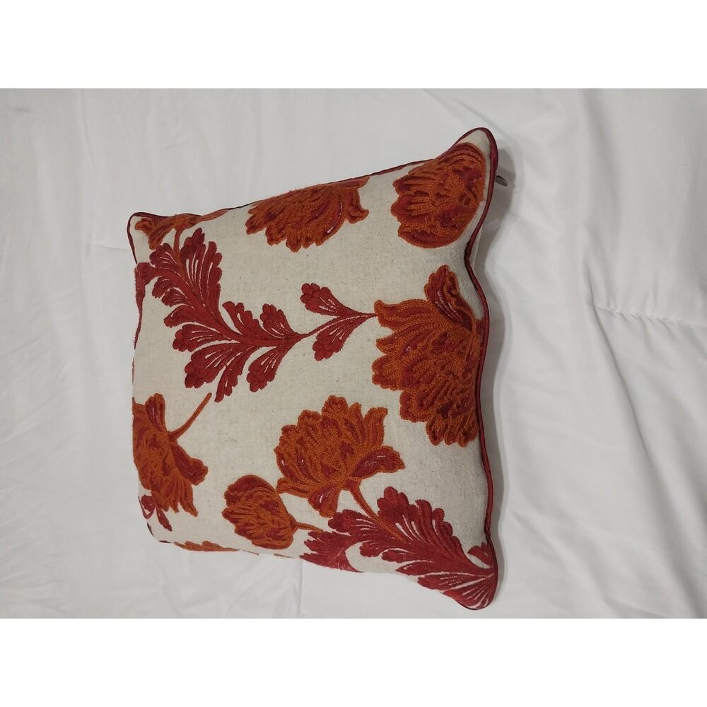 Pier One Paisley Print Throw Pillow Size 12 X 12